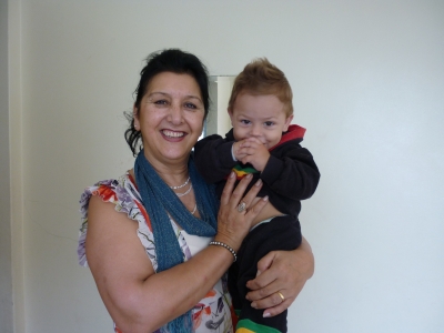 This is the women's refuge in Coratiba, Brazil. This little boy and his mother have no where to live