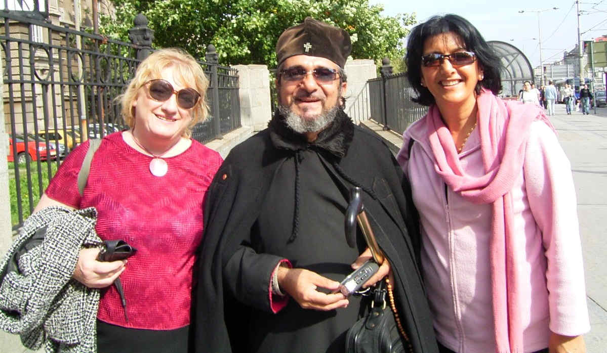 Greek
      Orthodox Priest Peter Melaie & Thelma